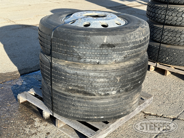(3) 275/80R22.5 tires