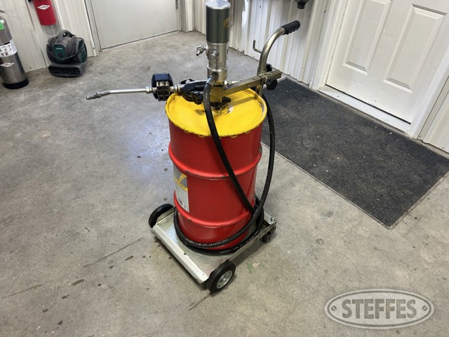 Air barrel oil pump & cart